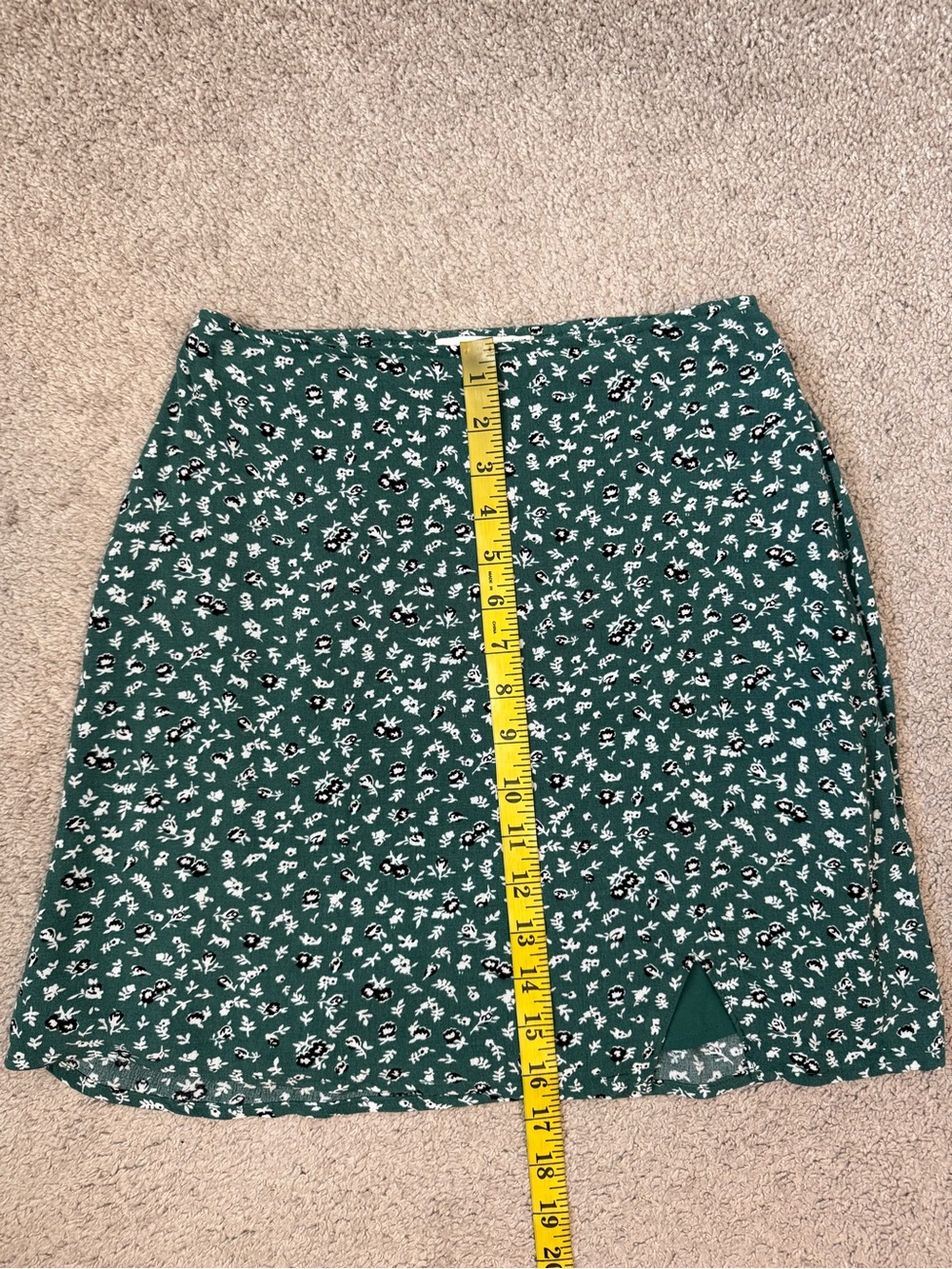 Abercrombie & Fitch Ditsy Floral Mini Skirt Green XS Cottagecore - Picture 6 of 6